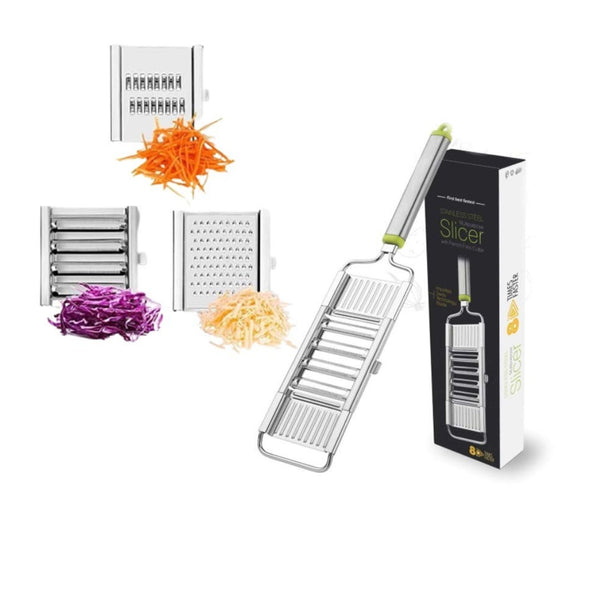 Multipurpose 3 In1 Stainless Steel Grater And Slicer