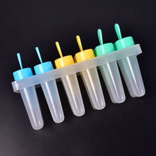 7167 Ice Candy Maker Upgrade Popsicle Molds Sets 6 Ice Pop Makers Reusable Ice Lolly Cream Mold Home-made Popsicles Mould With Stick