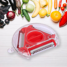 82583 In 1 Multi Function Three Use Rotary Hanging Round Planer Peeler And Cutter Vegetable Slicer Kitchen Tools Kitchen Gadgets (B Grade)