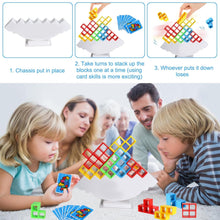 3D Tower Balance Stacking Game – Building Blocks for Kids and Adults, Fun Tower Game for Ages 3+ (16 Pcs Set)