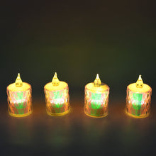 4 Pc Flameless And Smokeless Decorative Melting Candles Led Tea Light