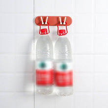 Plastic Multipurpose Wall-Mounted Bathroom & Accessories Organizer with Hooks (1 Pc)