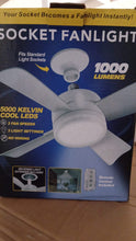 17845 Socket Fan Light Original - Cool Light Led  Ceiling Fans With Lights And Remote Control Replacement For Lightbulb - Bedroom Kitchen Living Room1000 Lumens  5000 Kelvins Cool Leds (Remote Battery Not Included)