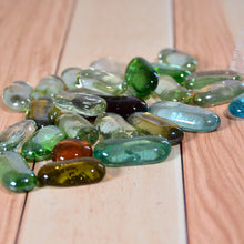 Glass Gem Stone Marbles – Flat Round Pebbles for Vase Fillers, Aquarium, and Fish Tank Decoration