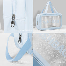 3-in-1 Waterproof Transparent Travel Toiletry Bag Set Wukusy