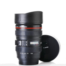 Camera Lens Shaped Coffee Mug Flask With Lid