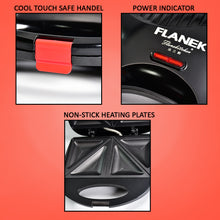 Sandwich Maker with Non-Stick Plates, Easy to Use, and Indicator Lights for Quick Sandwiches.