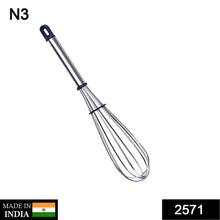 Stainless Steel Wire Whisk – 10 Inch Balloon Whisk, Egg Frother & Milk Beater