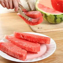 3in1 Stainless Steel Watermelon Cantaloupe Slicer Knife Corer Fruit Vegetable Tools Kitchen (1 Pc)