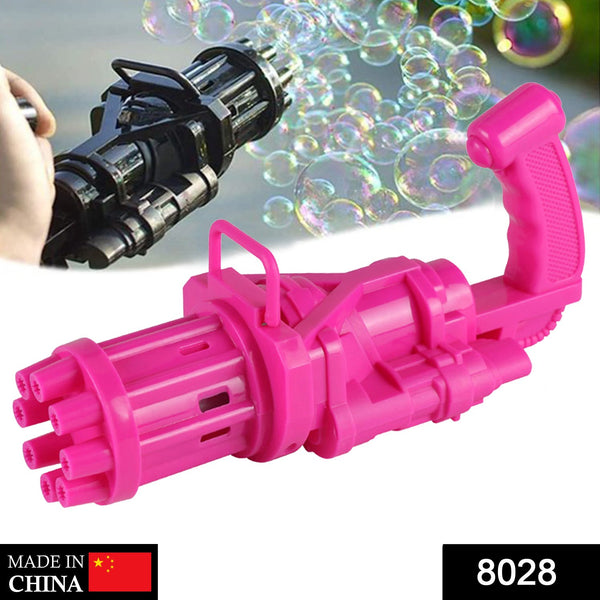 8-Hole Battery Operated Bubbles Gun Toys For Boys And Girls