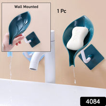 Soap Holder Leaf-shape Self Draining Soap Dish Holder With Suction Cup Soap Dish Suitable For Shower Bathroom Kitchen Sink