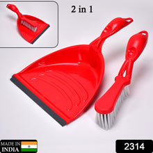 Dustpan Set with Brush - Long Handle, Multipurpose Dust Collector for Cleaning and Sweeping.