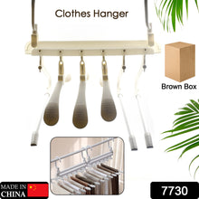 6-in-1 Multi-Layer Stainless Steel Cloth Hanger Rack – Space Saver for Pants, Scarves, Ties & Belts