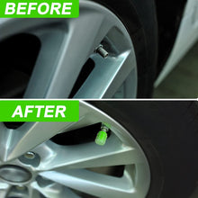 Luminous Tyre Valve Caps - Glow-in-the-Dark Car Tire Air Stem Covers (4 Pcs)