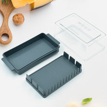 5848 Butter Storage Box With Slicer For Easy Cuttingcheese Butter Organizer Dispenser For Kitchen Refrigeratortransparent Plastic Butter Box With Lidbutter Cutter Slicer Storage Tray (1 Pc)