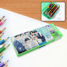 Multipurpose Compass Pencil Box – 2-Compartment Cartoon-Printed Case for Kids, Ideal for School and Birthday Gifts for Boys & Girls.