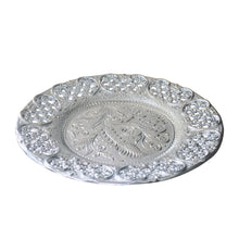 Silver-Plated Swastik Pooja Thali Set – Glossy Finish for Traditional Rituals and Ceremonies