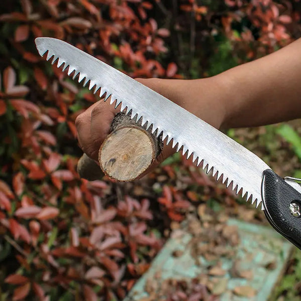 Folding Handsaw Pruning Saw – For Tree Trimming, Camping, Gardening, Hunting, Cuts Wood, PVC, Bone (1 Pc)