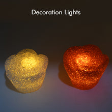 7995 Multi Shape Small Light Lamps Led Shape Crystal Night Light Lamp (6 Pc Set)