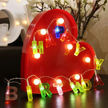 4815 Decoratives Plastic Happy Birthday 13 Led Letter Battery Operated String Lights Outdoor String Lights (Multicolour)