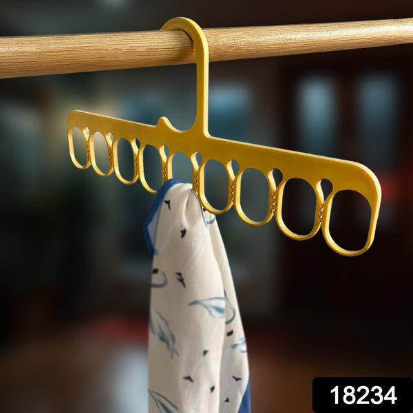 9-Hole Clothes Hanger Organizer – Multifunctional Hanging Rack (1 Piece)