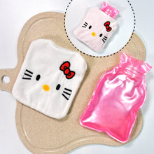 6526 White Hello Kitty Small Hot Water Bag With Cover For Pain Relief Neck Shoulder Pain And Hand Feet Warmer Menstrual Cramps.