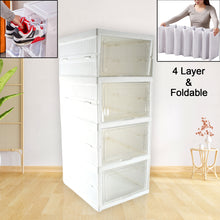 Stackable Storage Organizer – Foldable Drawer Shelf & Utility Cart for Kitchen, Closet & Bathroom (4-Layer, 1 Pc)