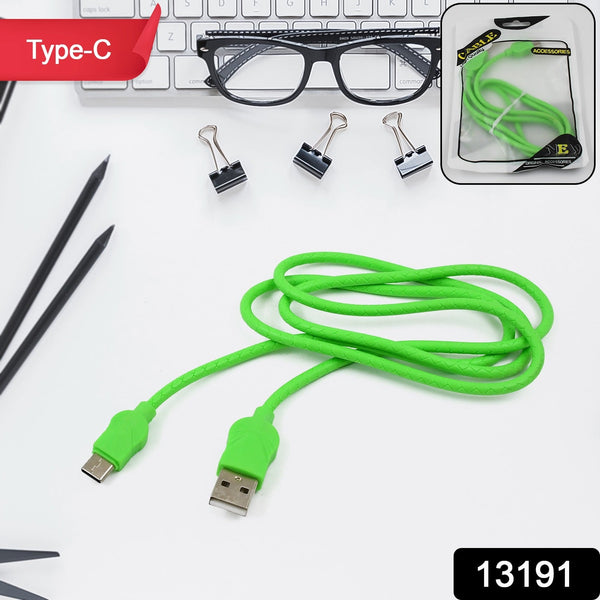 Type C Data Cable Fast Charging Cable (1 Mtr.  Approx   1 Pc)