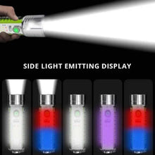 Pattern Flashlight Usb Flashlight Rechargeable Led Torch Light (1 Pc)