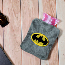 6505 Batman Small Hot Water Bag With Cover For Pain Relief Neck Shoulder Pain And Hand Feet Warmer Menstrual Cramps.