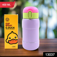 Duck Stainless Steel Water Bottle - 400ml Spill-Proof, BPA-Free for Kids, Adults, School, Home, and Office Drinkware