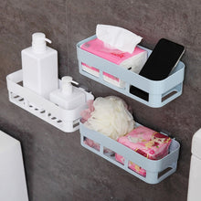 ABS Plastic Shower Corner Caddy Basket – Wall-Mounted Suction Cup Shelf for Bathroom & Kitchen