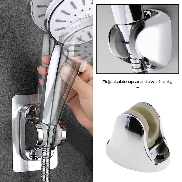 Adjustable Hand Shower Holder - Fixing Screws and Bracket for Bathroom