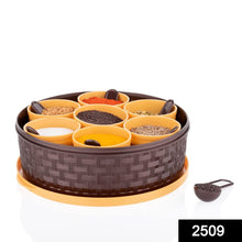 Round Plastic Masala Spice Box – Durable and Convenient Spice Organizer for Kitchen Use