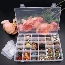 7673a 36 Grids Clear Plastic Organizer Jewelry Storage Box With Adjustable Dividers Transparent Organizer Box (1pc)