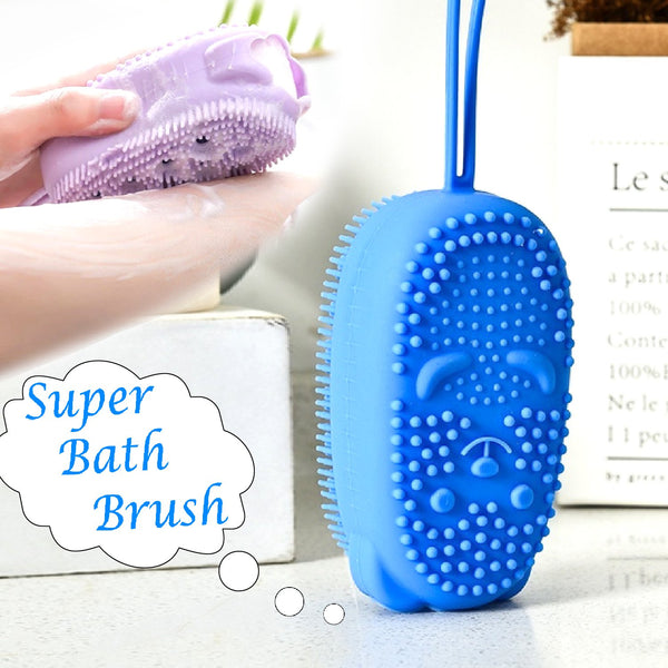 Silicone Bubble Bath Spa Body Scrubbing Brush – Super Soft and Gentle