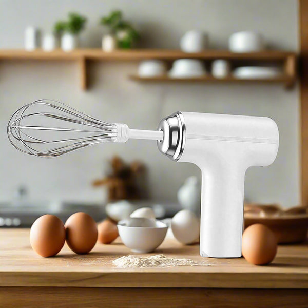 Wireless Hand Mixer – 2Pc Portable High Power Beater, Mini Whisk for Baking & Kitchen Blender