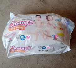 Champs Soft and Dry Baby Diaper Pants (XL, 10 Pcs) - High Absorbency