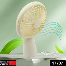 Mini Handheld Fan – Portable and Rechargeable, Easy to Carry for Home, Office, Travel, and Outdoor Use (1 Pc)