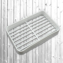 Soap Dish Holder – Wall-Mounted Self-Adhesive Bathroom Shower Tray, Plastic Sponge Holder for Kitchen Storage, Soap Saver Box