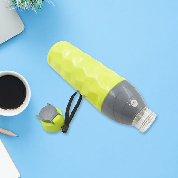 Plastic Sports Insulated Water Bottle - BPA-Free, Leak-Proof with Strap for Kids, School, Gym, and Office (1 Pc, Mix Color)