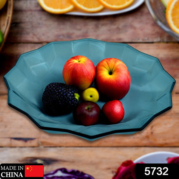 5732 Flower Shape Plastic Dinner  Fruit Plate   Tray  Snacks  Breakfast Plate Friendly Plastic Plate For Kids Party Supplies Birthday Holiday Party Dinnerware Supplies (1 Pc)