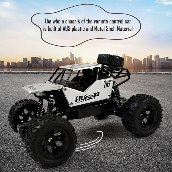 1:18 Scale Rock Crawler RC Truck – All-Terrain Stunt Racing Car, Rechargeable, Indoor/Outdoor Toy