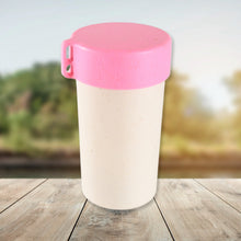 Travel Coffee Cup – Portable Wheat Straw Coffee and Tea Mug with Lid, Ideal for On-the-Go (300 ml Approx)