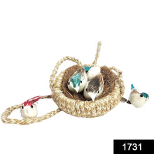 Artificial Jute Hanging Bird's Nest Jhumar for Home Decor