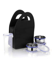 Compact Stainless Steel Airtight Lunch Box Set - 4 Pcs (3 Leakproof Containers & 1 Bottle)