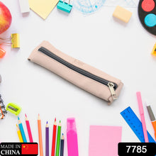 7785 Leather Pencil Case High-quality Leather Pencil Pouch Ideal Of School (1pc)