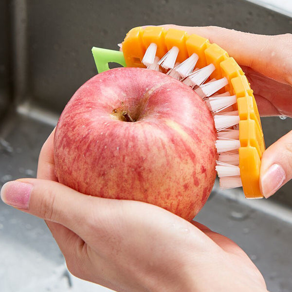 Carrot-Shaped Vegetable Scrubbing Brush - Non-Toxic Fruit & Potato Scrubber (2950)