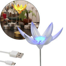 Lotus Flower Lamp with Music Speaker – Touch Open/Close, USB Rechargeable (1 Pc)