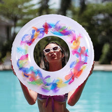 Swim Ring For Adults Conveniently Portable Feathers Swimming Ring For Water Play For Beaches Swimming Summer Vacation Womens Mens (1 Pc)